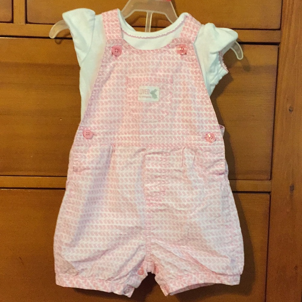 Just One You by Carters bunny overalls